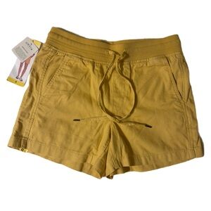 Orvis Yellow Draw String Athletic Shorts Size S NWT